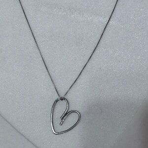 Silpada New Sterling Silver Heart Pendant Necklace - Elegant Womens Jewelry